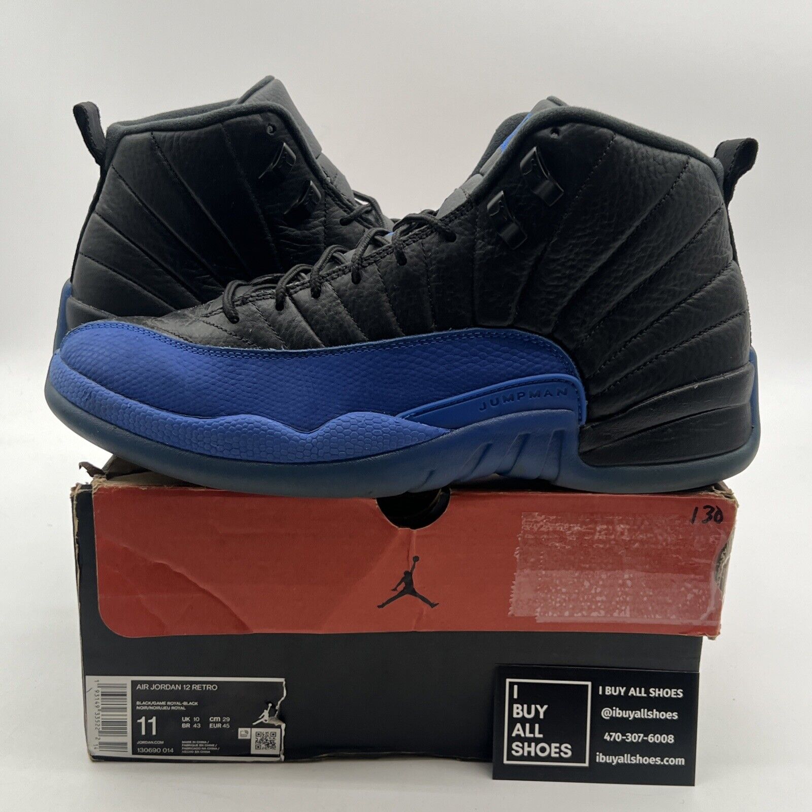 Size 11 - Air Jordan 12 Retro Game Royal (130690-014)