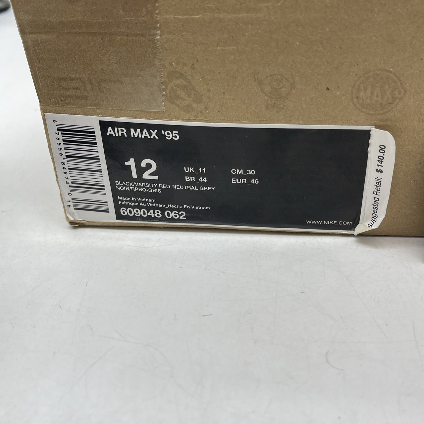 Size 12 - Nike Air Max 95 Chili (609048-062)
