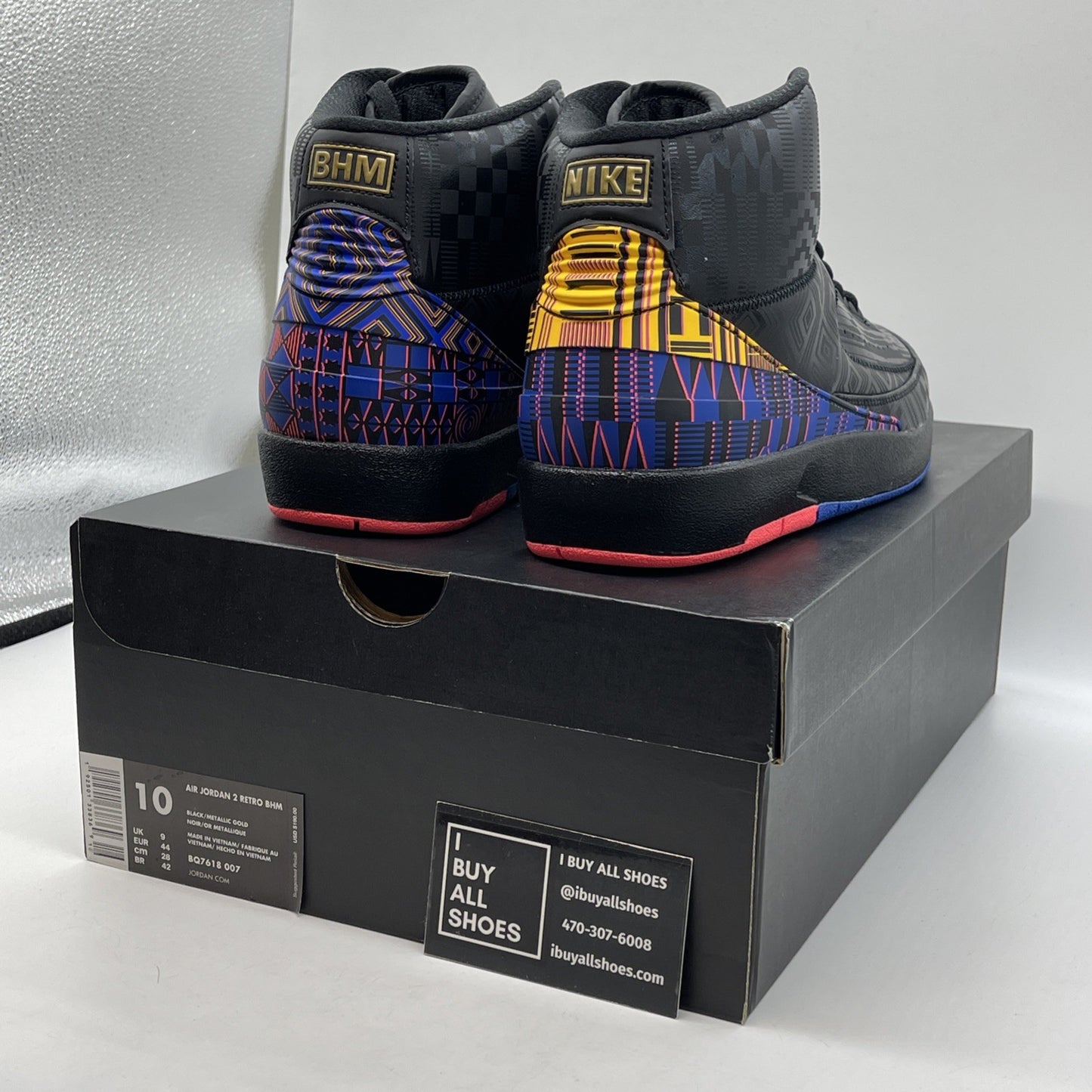 Size 10 - Air Jordan 2 Retro 2019 Black History Month Leather (BQ7618-007)