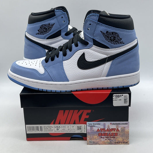 Size 9.5 - Jordan 1 Retro OG High University Blue White Black (555088-134)