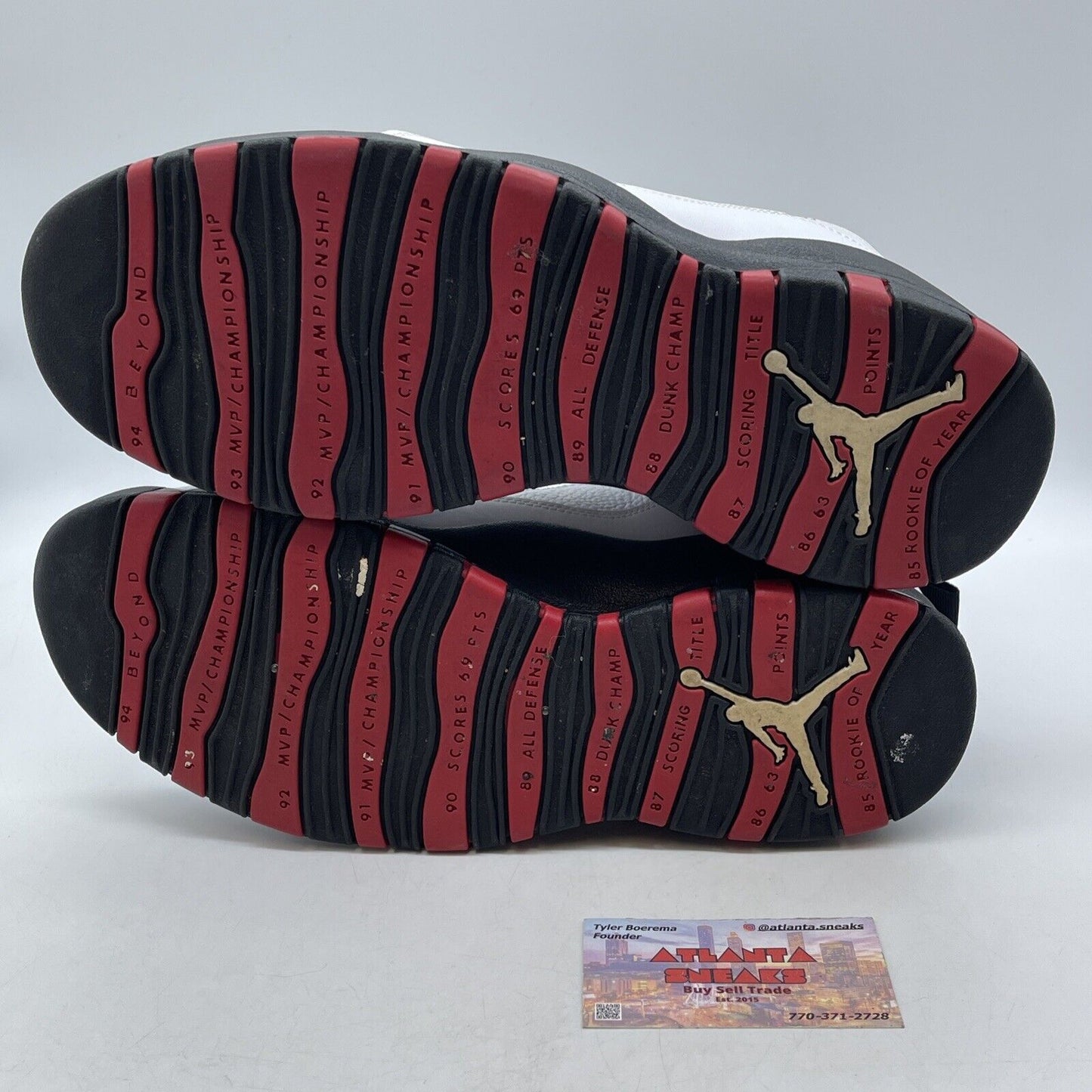 Size 11.5 - Air Jordan 10 Double Nickel White Black Red Leather (310805-102)