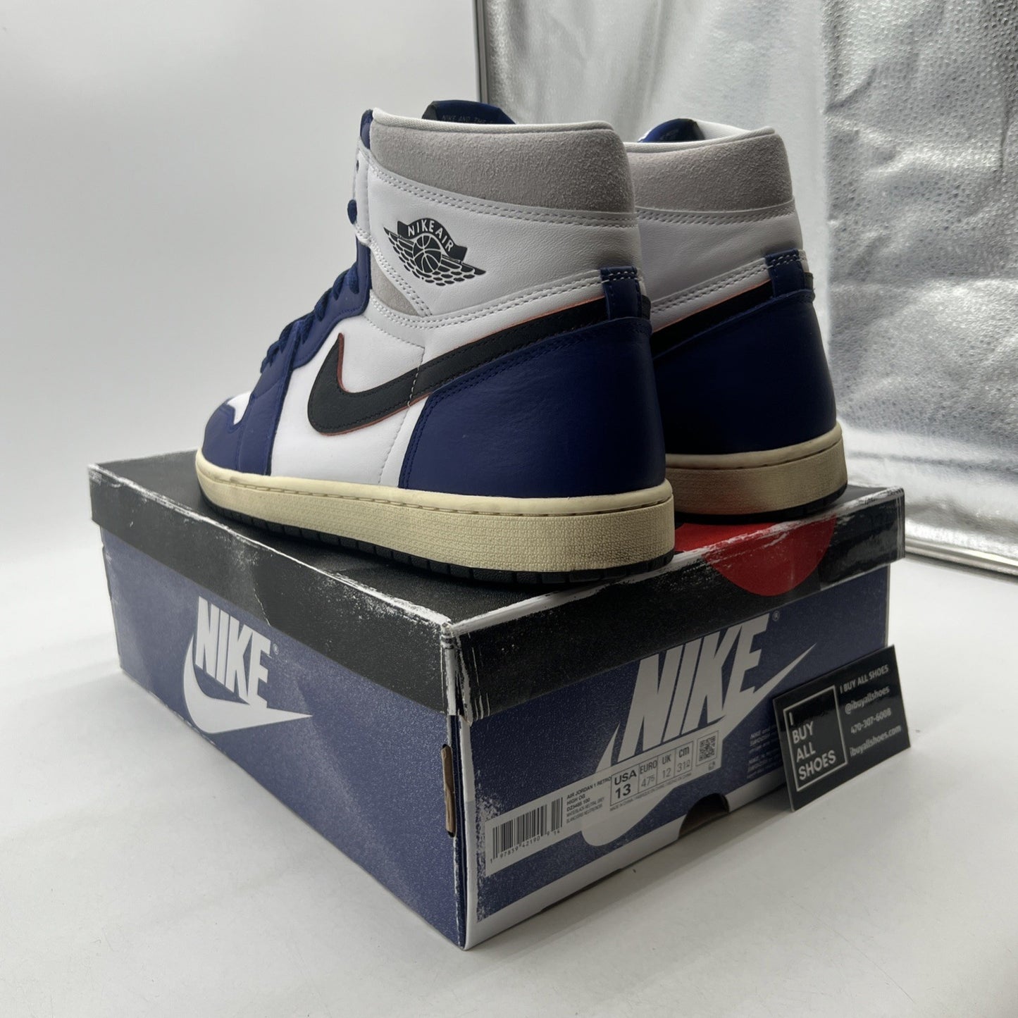 Size 13 - Air Jordan 1 Retro OG High Rare Air - Deep Royal Blue (DZ5485-100)