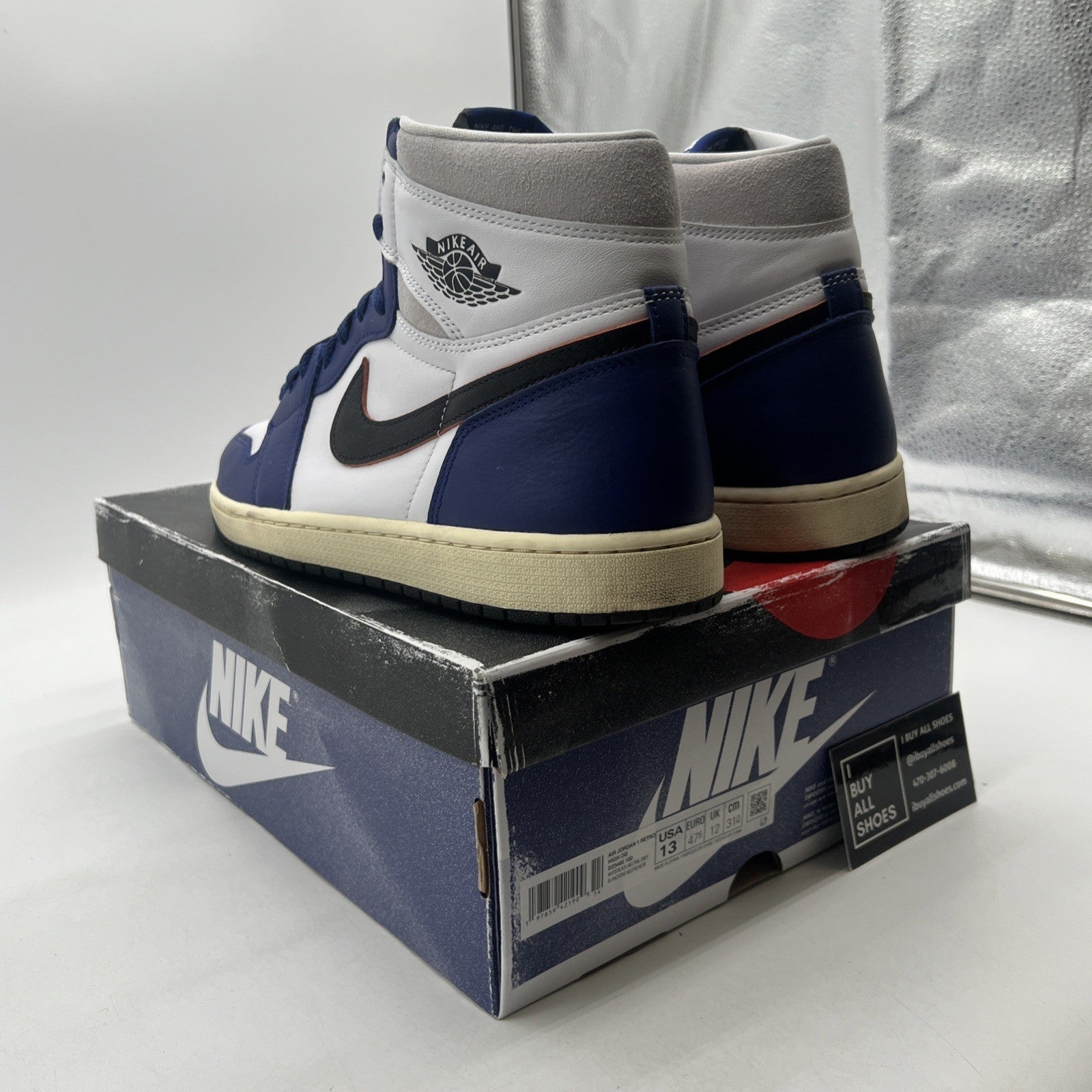 Size 13 - Air Jordan 1 Retro OG High Rare Air - Deep Royal Blue (DZ5485-100)