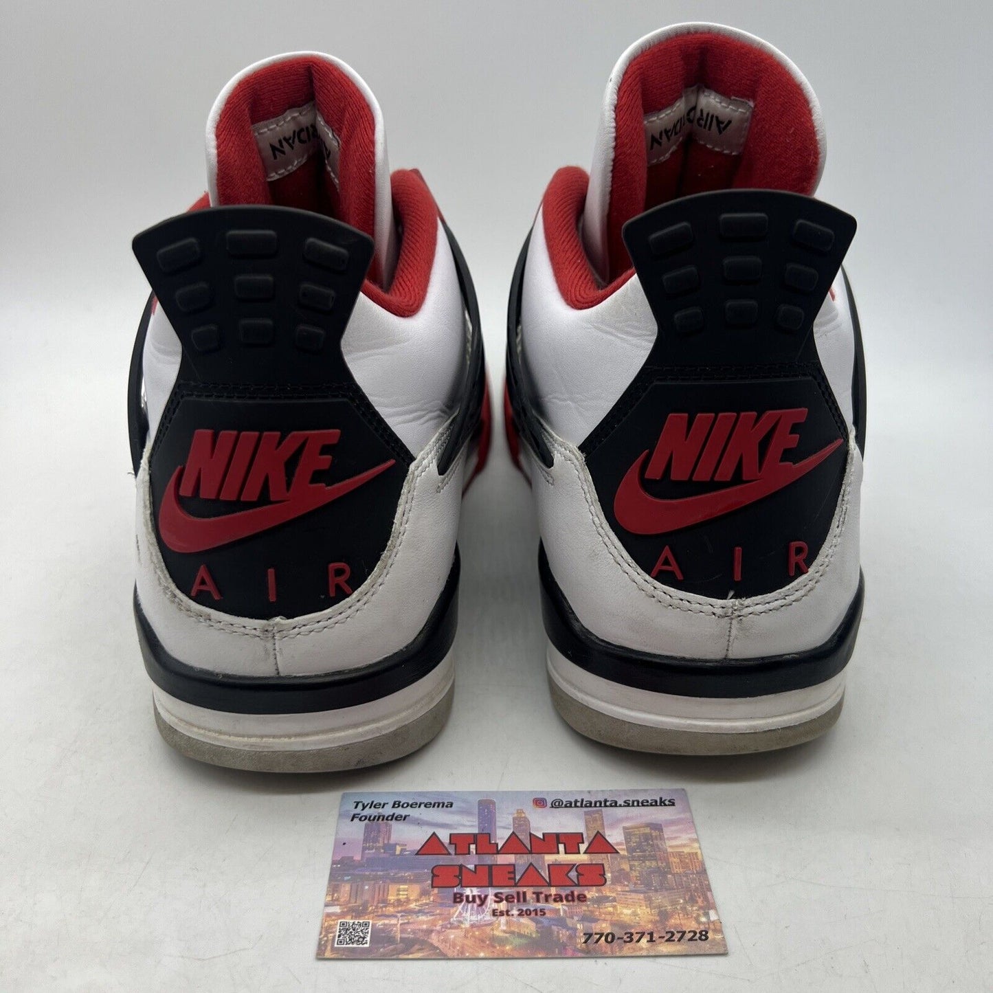 Size 11.5 - Jordan 4 Retro OG Mid Fire Red White Black Red Leather (DC7770-160)