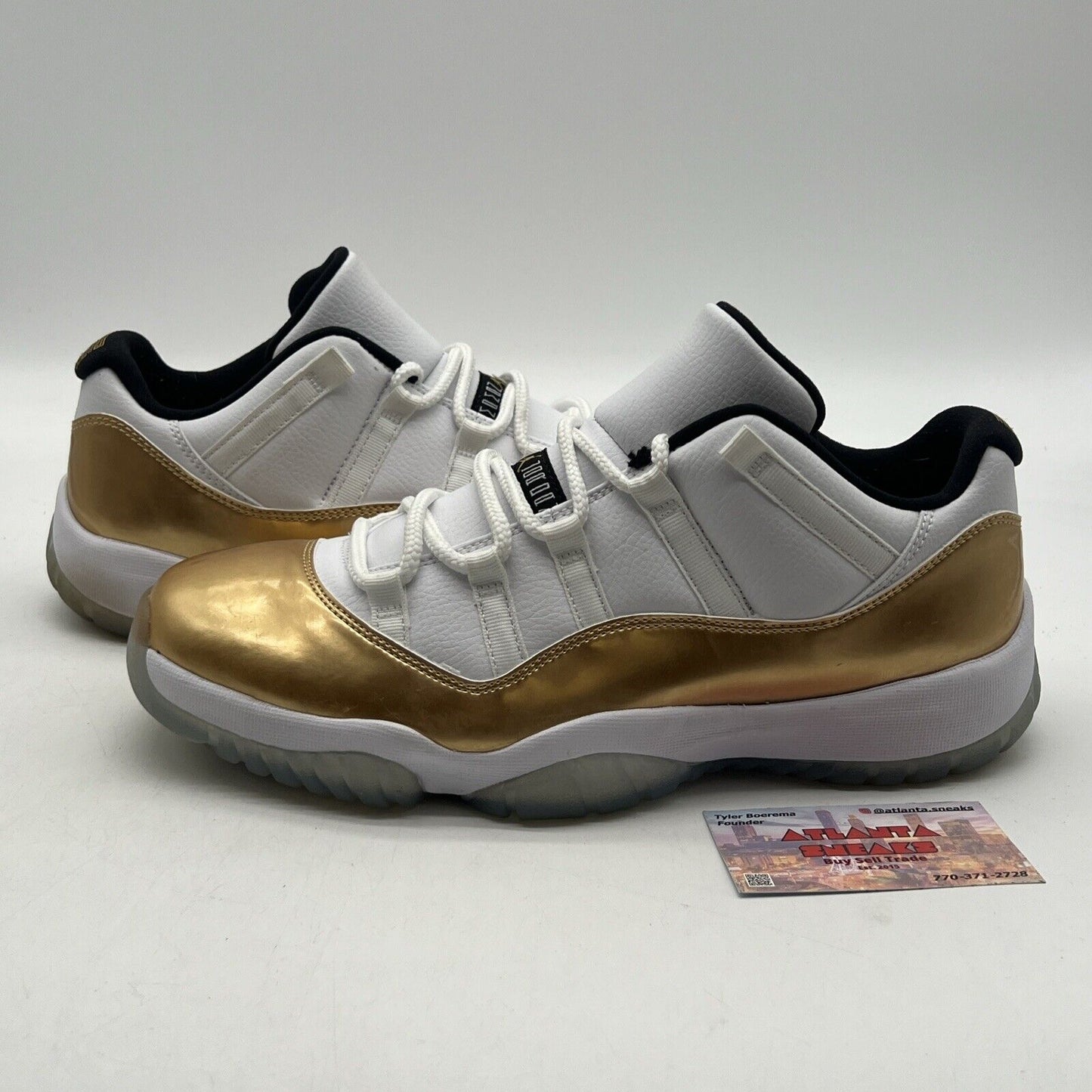 Size 10.5 - Air Jordan 11 Retro Low Closing Ceremony White Gold (528895-103)