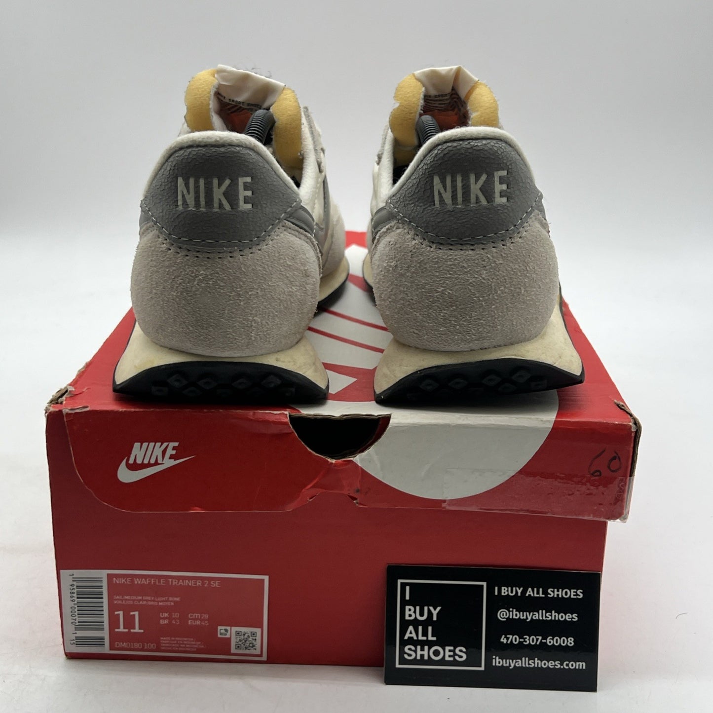 Size 11 - Nike Waffle Trainer 2 SE Sail Light Bone (DM0180-100)