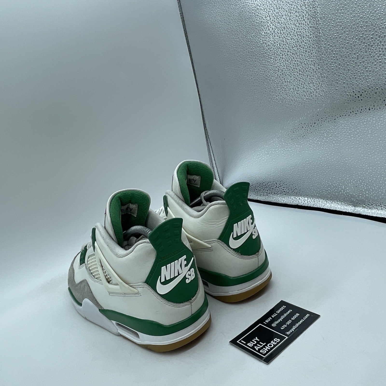 Size 8 - Jordan 4 Retro SP x Nike SB Mid Pine Green Grey White (DR5415-103)