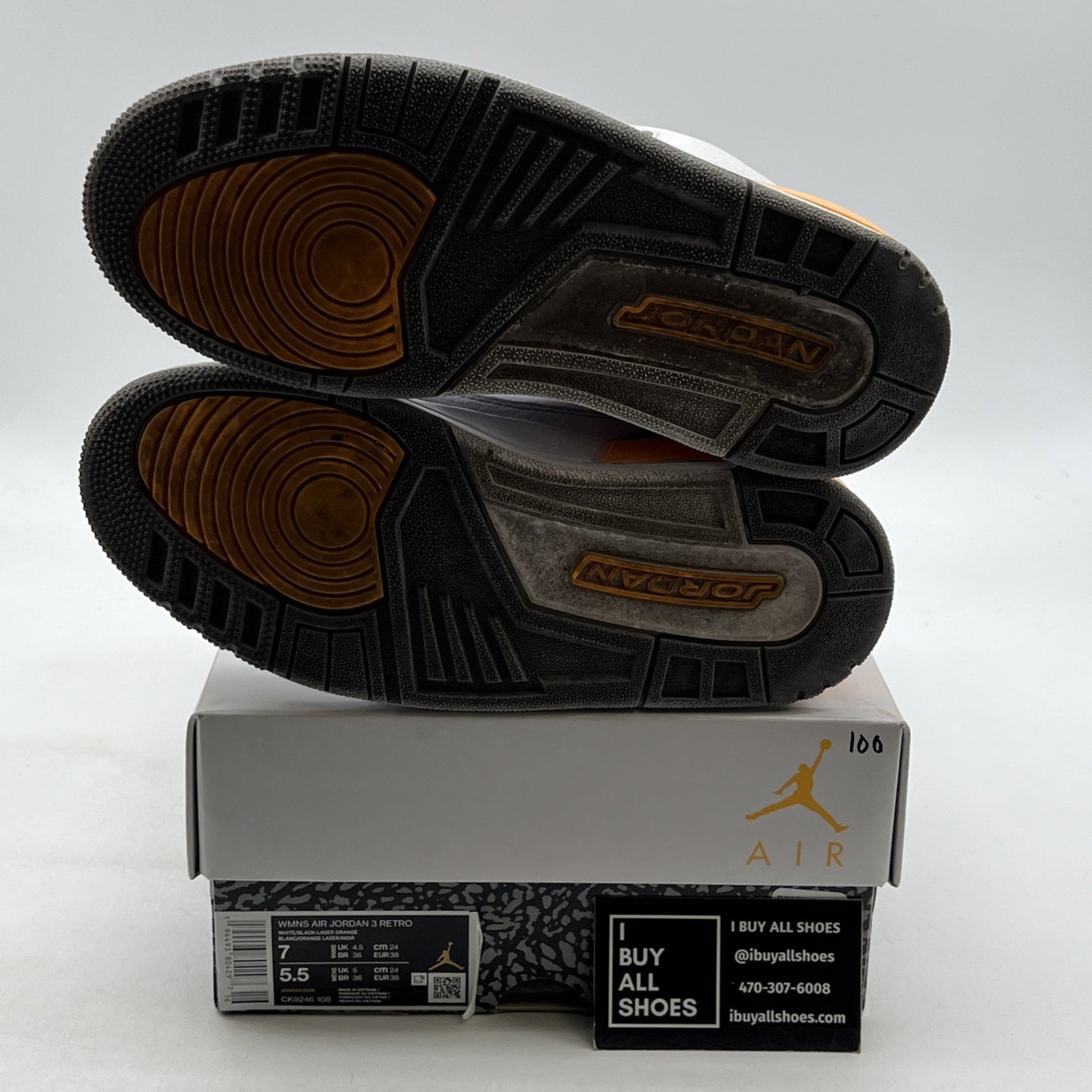 Size 7 - Air Jordan 3 Retro Laser Orange W (CK9246-108)