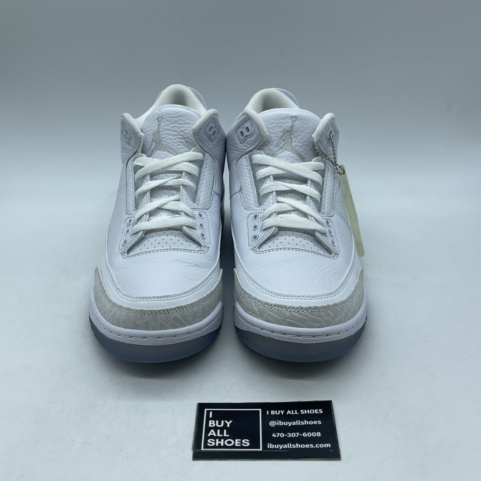 Size 9.5 - Air Jordan 3 Retro Triple White (136064-111)