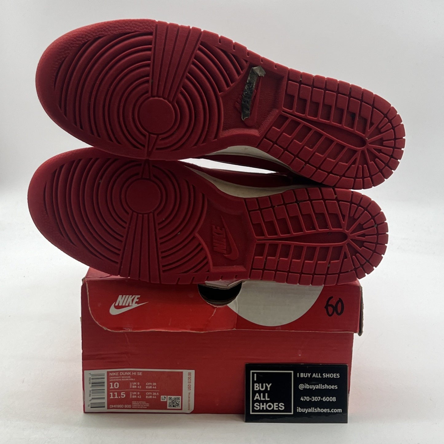 Size 10 - Nike Dunk SE High First Use Pack - University Red (DH0960-600)
