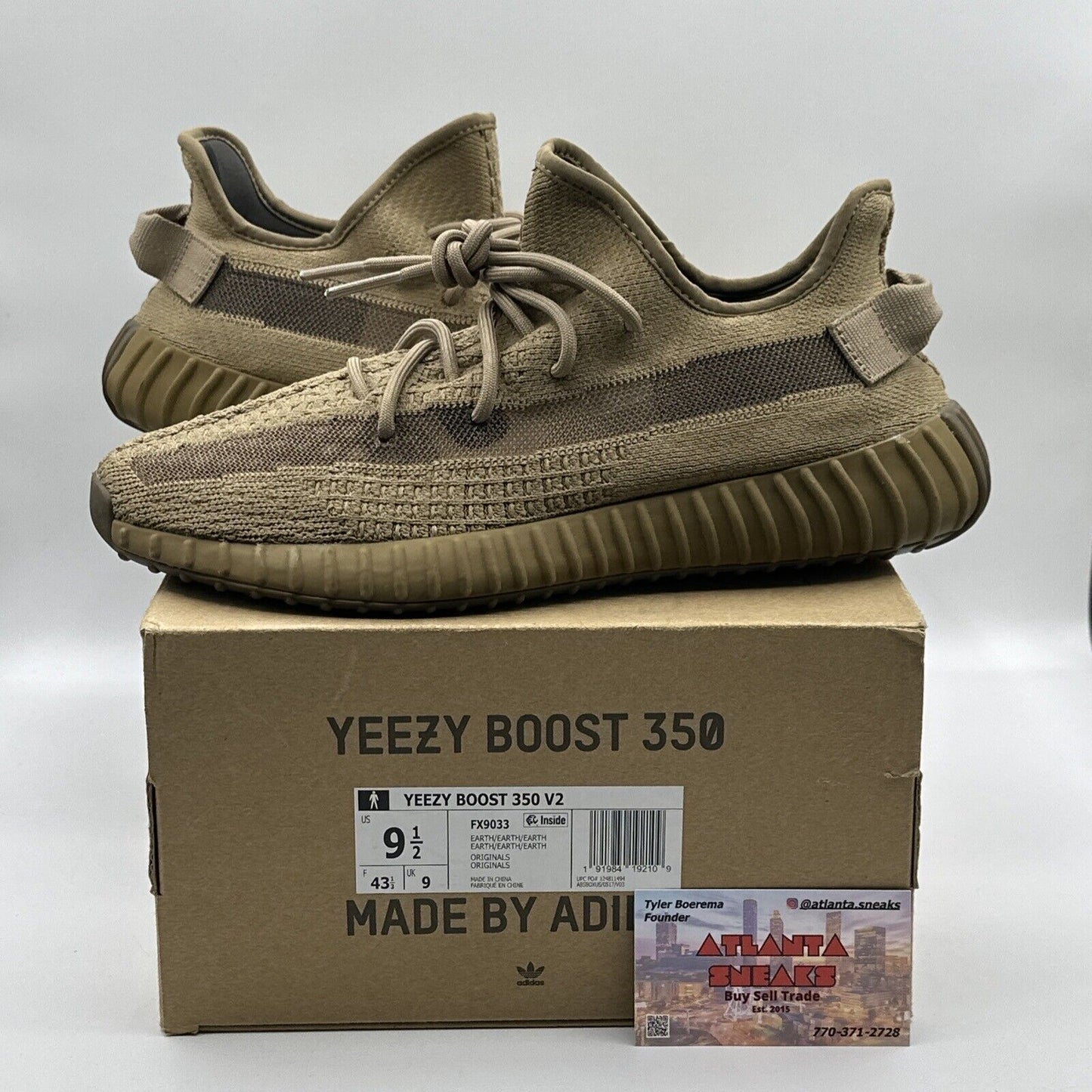 Size 9.5 - adidas Yeezy Boost 350 V2 Earth