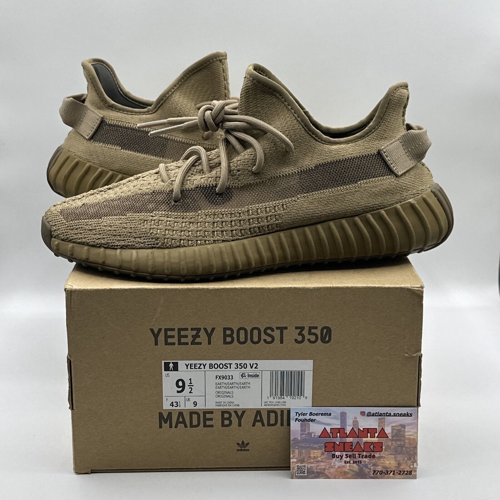 Size 9.5 - adidas Yeezy Boost 350 V2 Earth