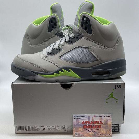 Size 9 - Jordan 5 Retro Green Bean Grey (DM9014-003)