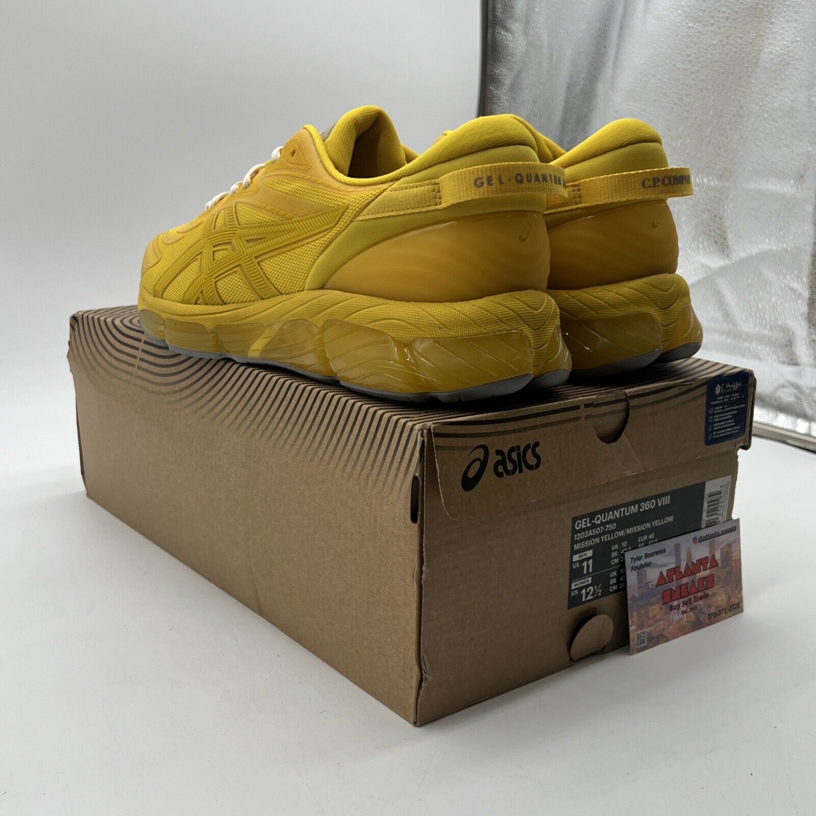 Size 11 - ASICS X CP COMPANY Gel-Quantum 360 VIII Yellow (1203A507-750)