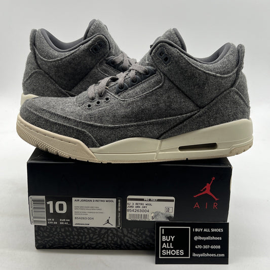 Size 10 - Air Jordan 3 Retro Wool (854263-004)