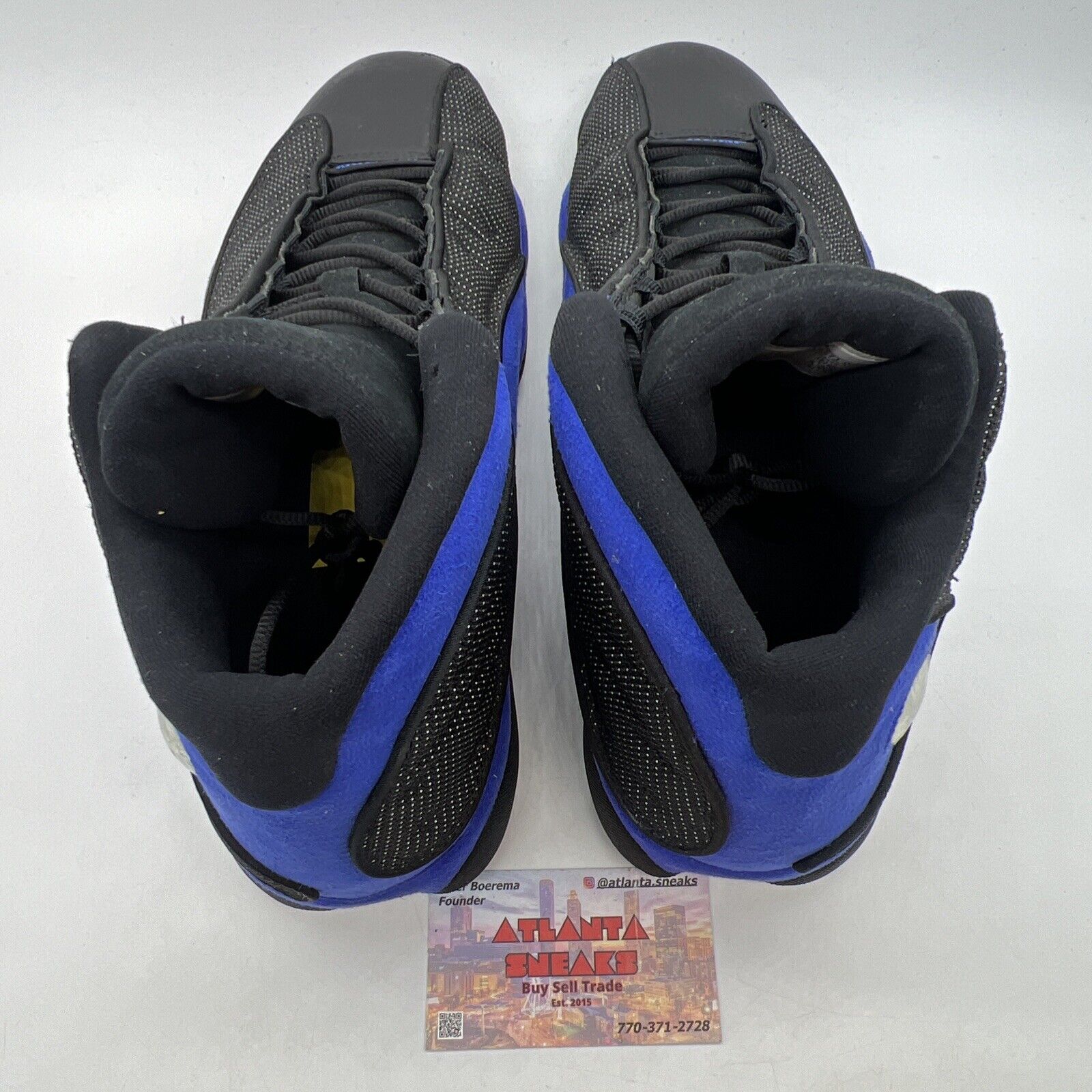 Size 13 - Jordan 13 Retro Hyper Royal 2020 Black Leather Suede (414571-040)