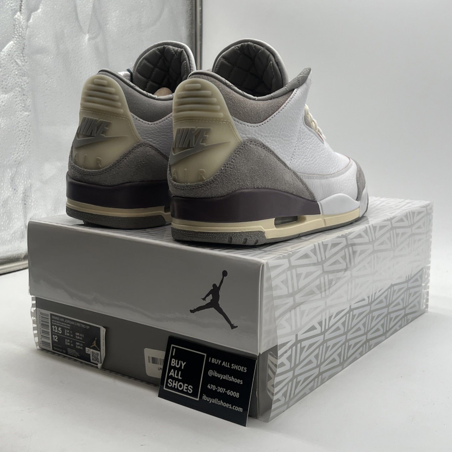 Size 13.5 - Jordan 3 Retro SP x A Ma Maniere Low Raised By Women W (DH3434-110)