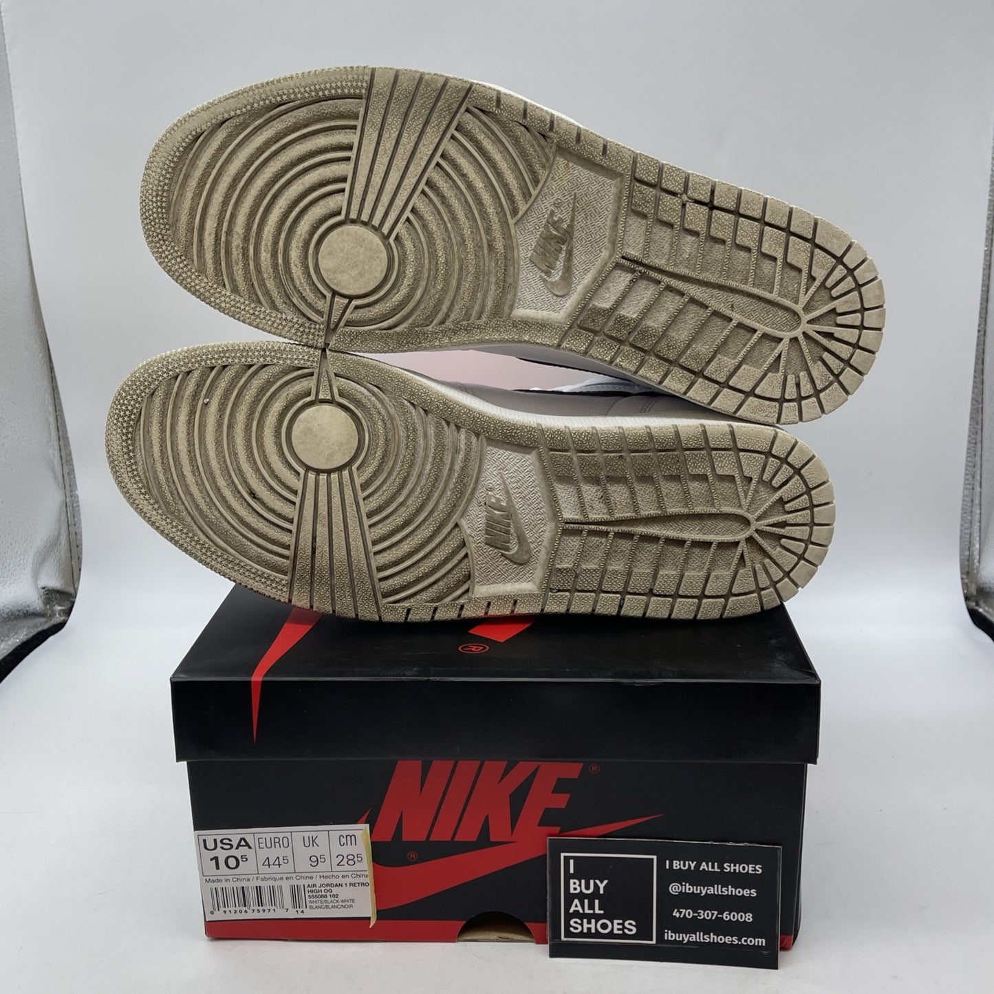 Size 10.5 - Air Jordan 1 Retro OG Premium High Yin Yang Leather (555088-102)