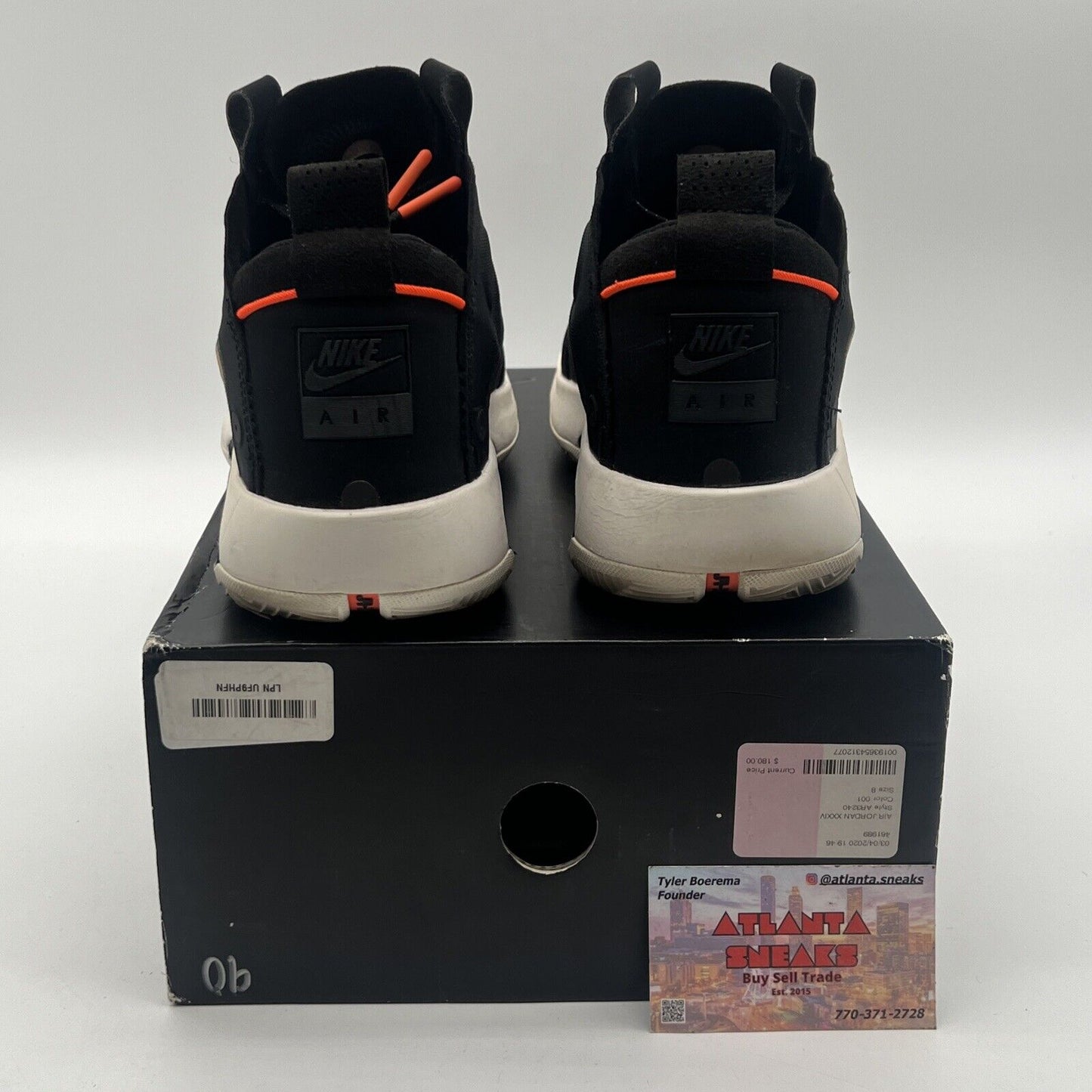 Size 8 - Air Jordan 34 Amber Rise Orange Black White (AR3240-800)