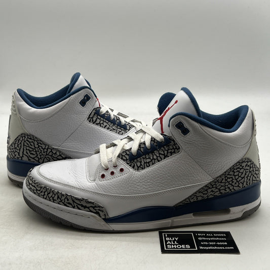 Size 12 - Air Jordan 3 Retro 2011 True Blue (136064-104)