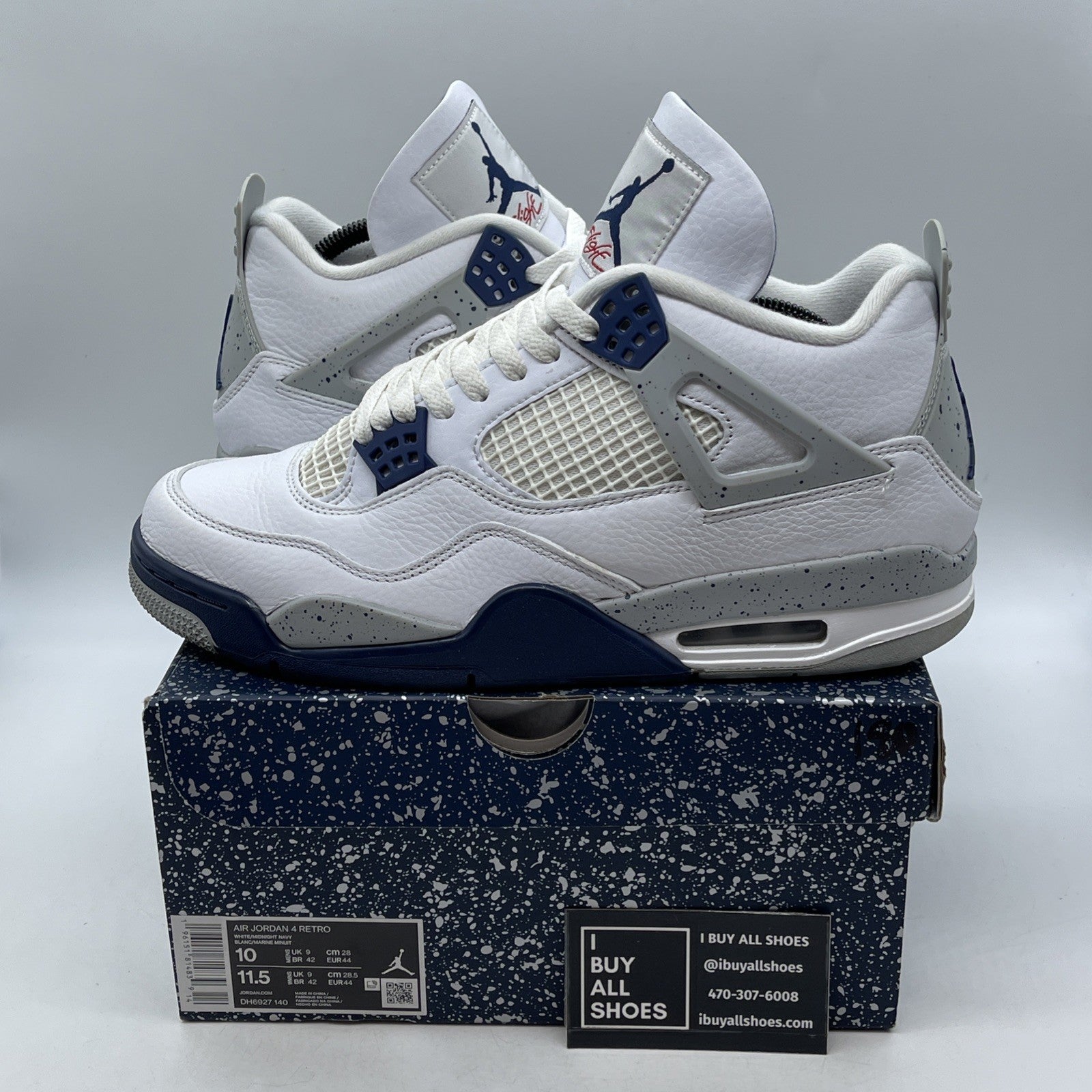 Size 10 - Air Jordan 4 Retro Mid Midnight Navy (DH6927-140)