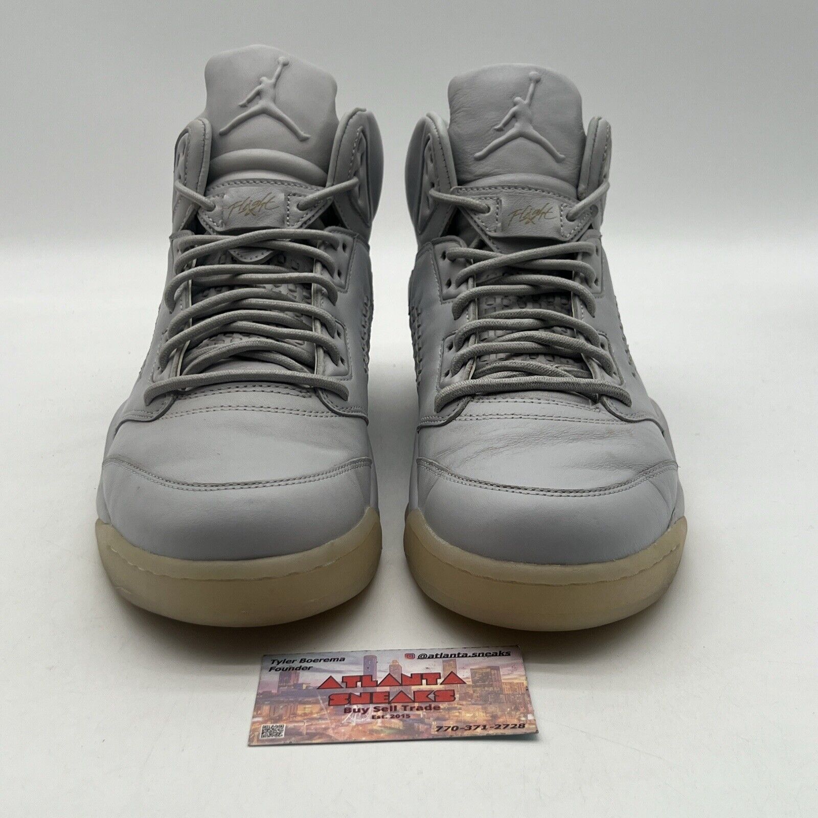 Size 11.5 - Air Jordan 5 Retro Premium Pure Platinum Leather (881432-003)
