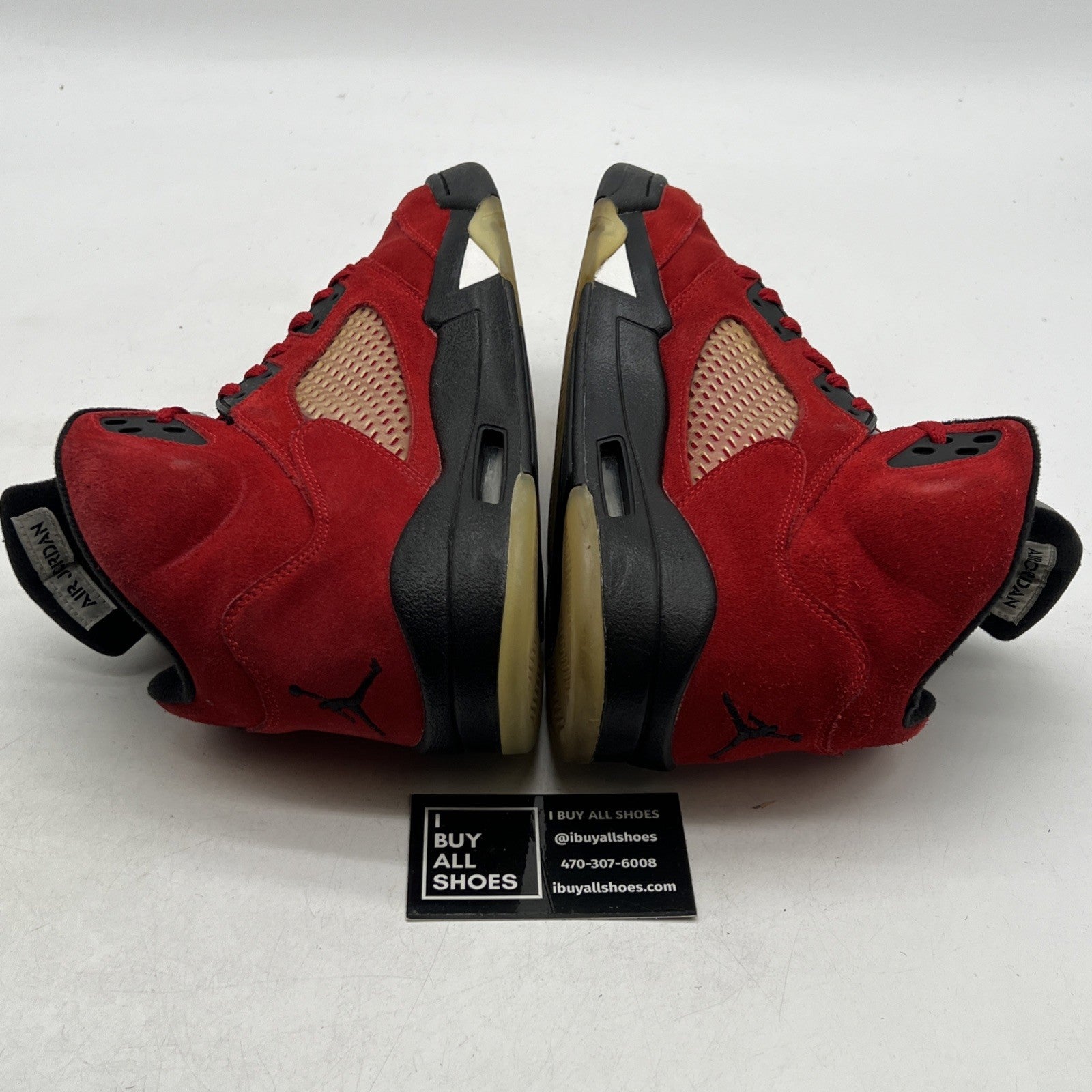 Size 9 - Air Jordan 5 Retro Raging Bull Red Suede (136027-601)
