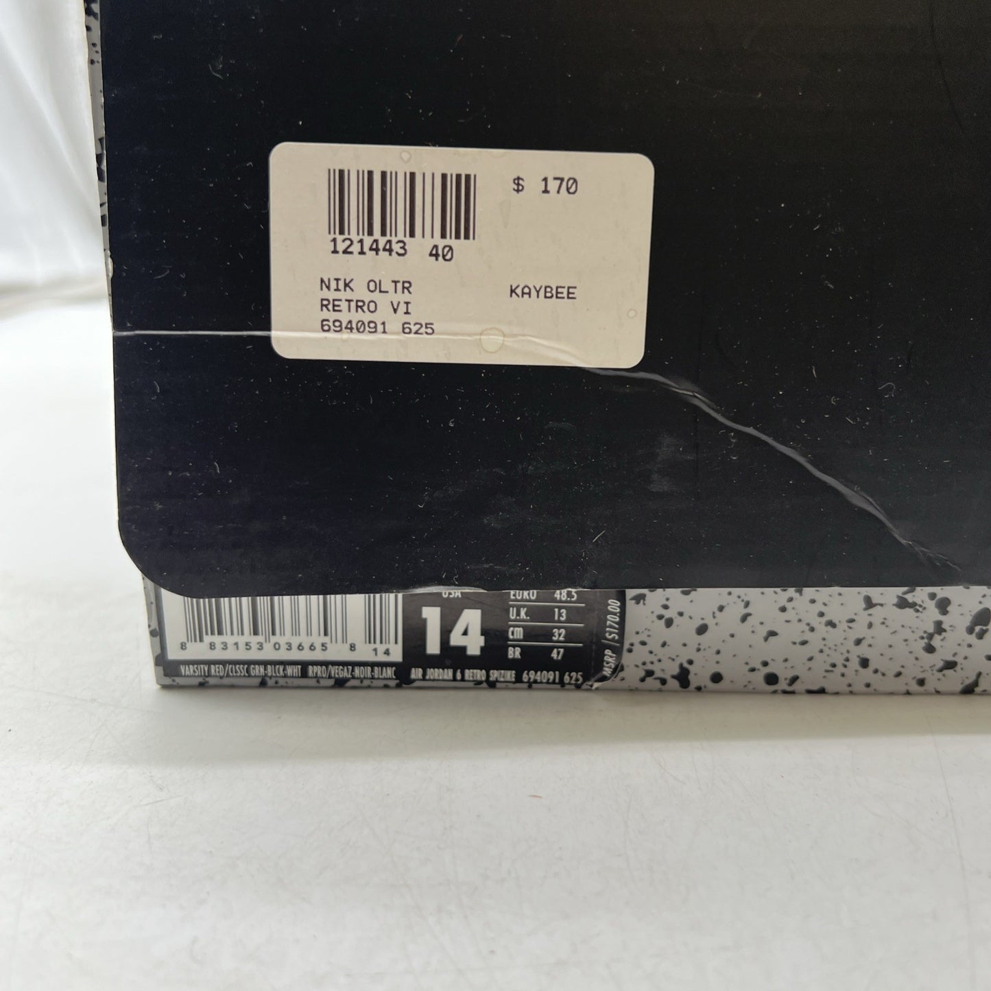 Size 14 - Air Jordan 6 Spizike History of Jordan (694091-625)