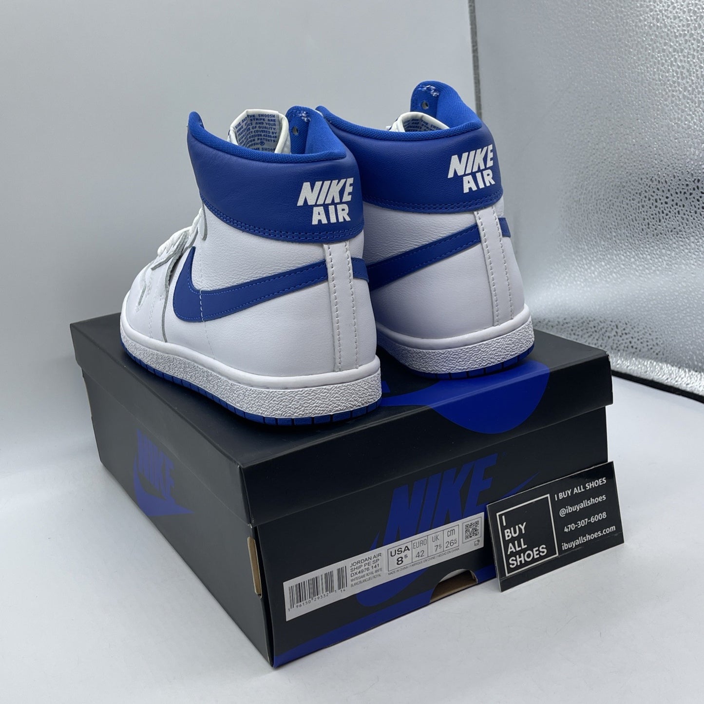 Size 8.5 - A Ma Maniére x Jordan Air Ship PE SP Game Royal Leather (DX4976-141)