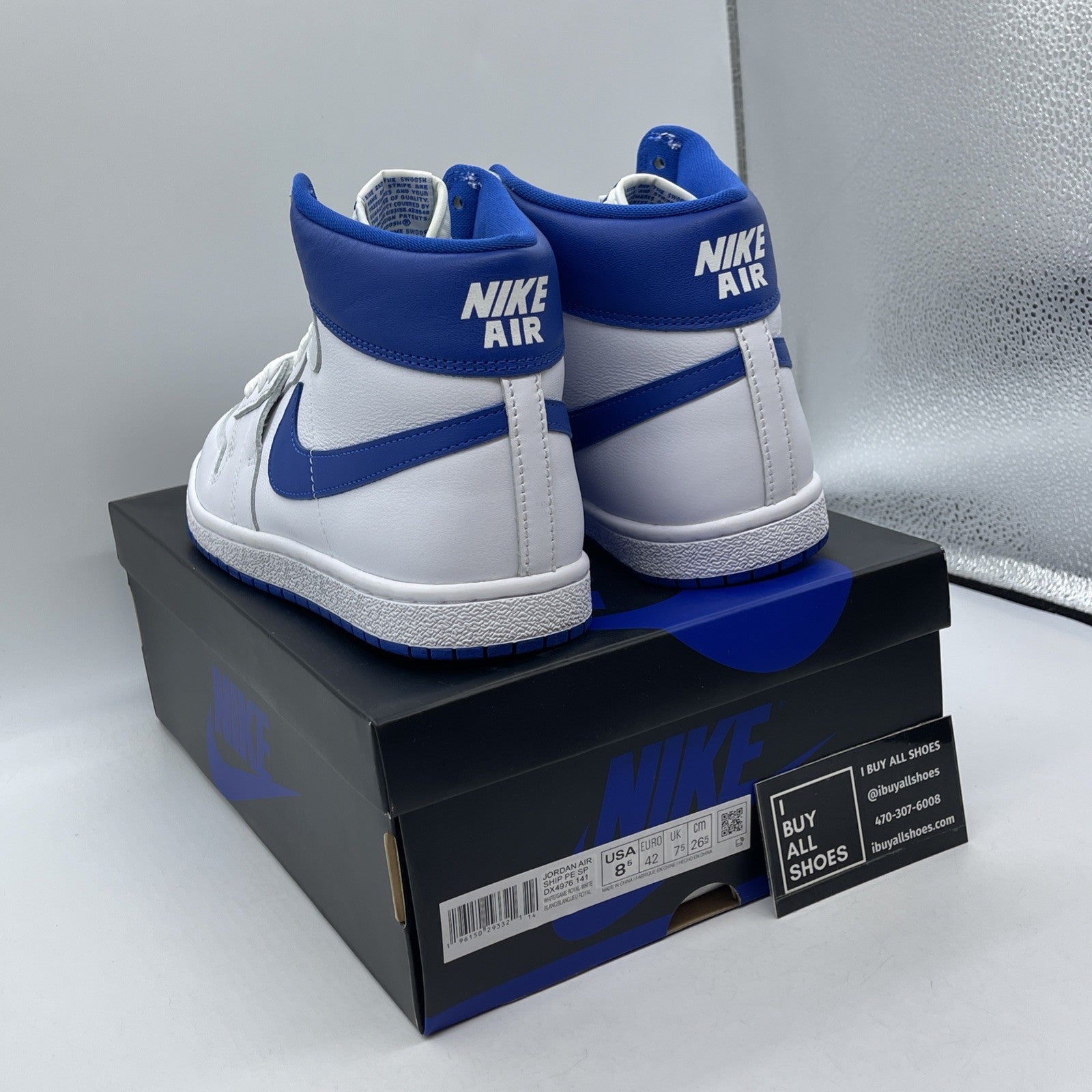 Size 8.5 - A Ma Maniére x Jordan Air Ship PE SP Game Royal Leather (DX4976-141)