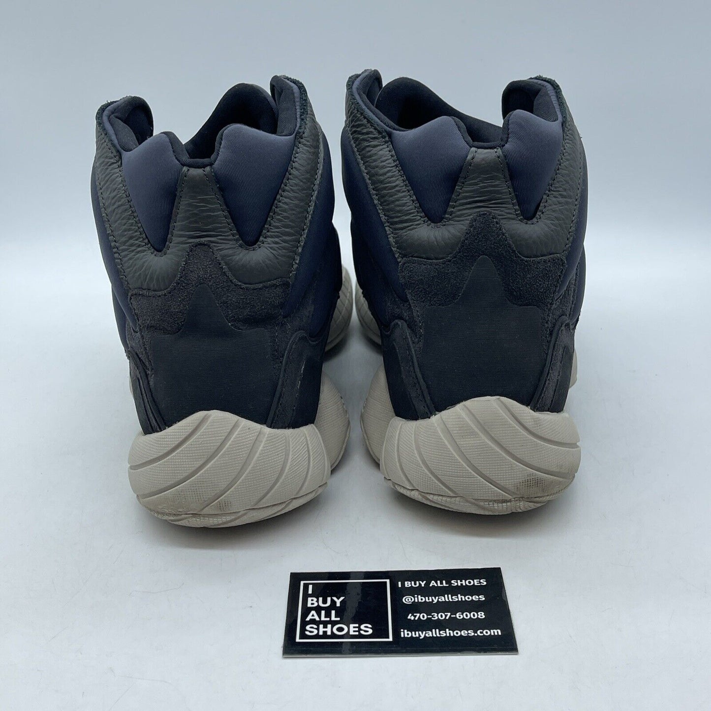 Size 12 - adidas Yeezy 500 High Slate Grey Blue Suede Leather (FW4968)