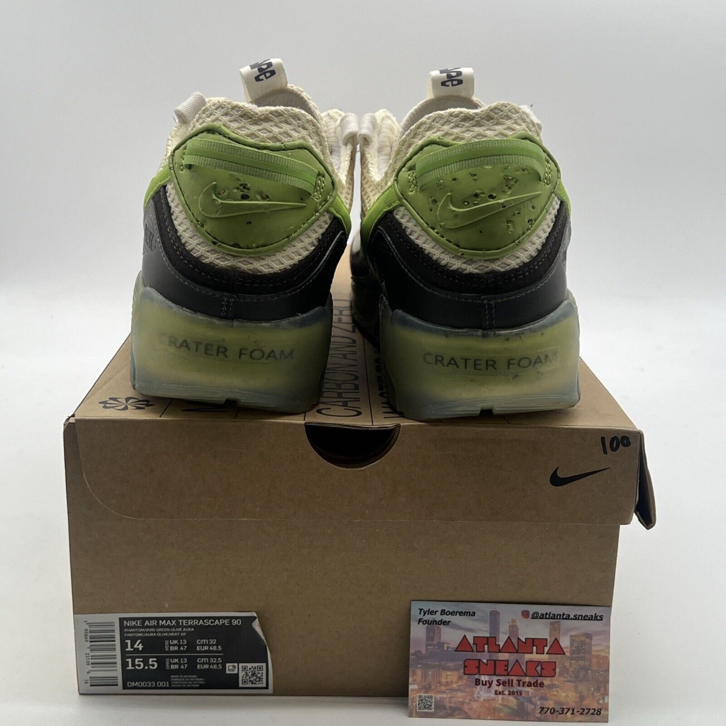 Size 14 - Nike Air Max Terrascape 90 Phantom Vivid Green (DM0033-001)