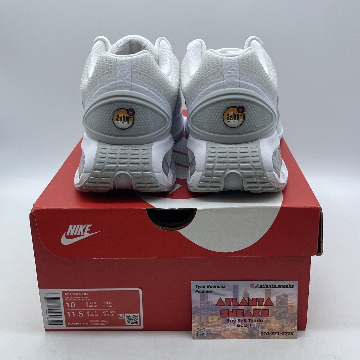 Size 10 - Nike Air Max DN White Metallic Silver Red Black (DV3337-101)