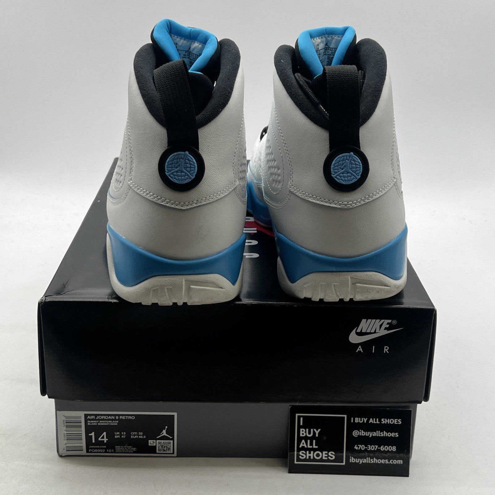 Size 14 - Air Jordan 9 Retro 2024 Powder Blue (FQ8992-101)