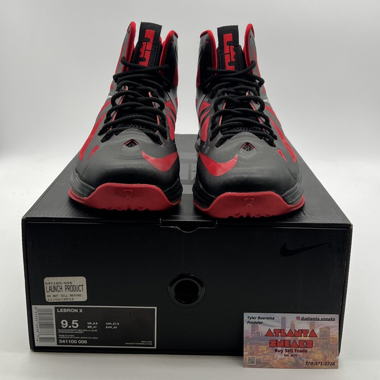 Size 9.5 - Nike Lebron 10 Heat Away (541100-006)