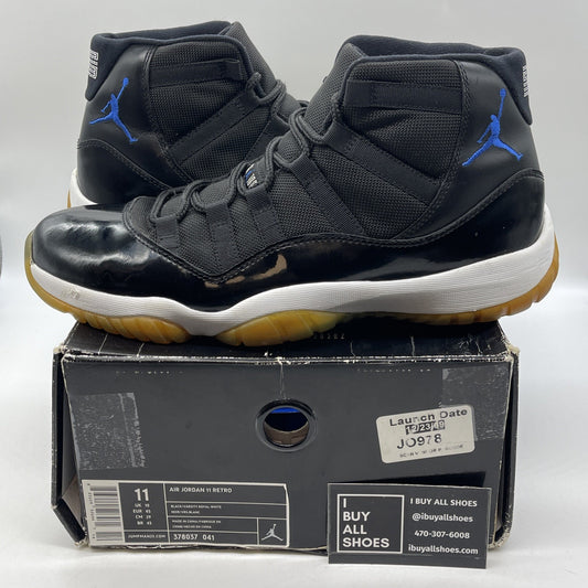 Size 11 - Air Jordan 11 Retro 2009 Space Jam Black Suede Leather (378037-041)
