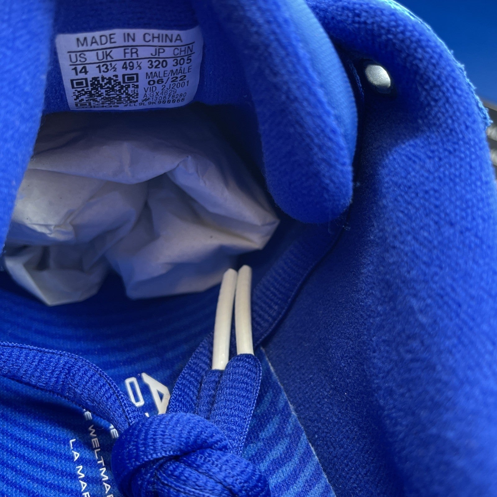 Size 14 - Adidas ADI2000 Bold Blue (GX4629)