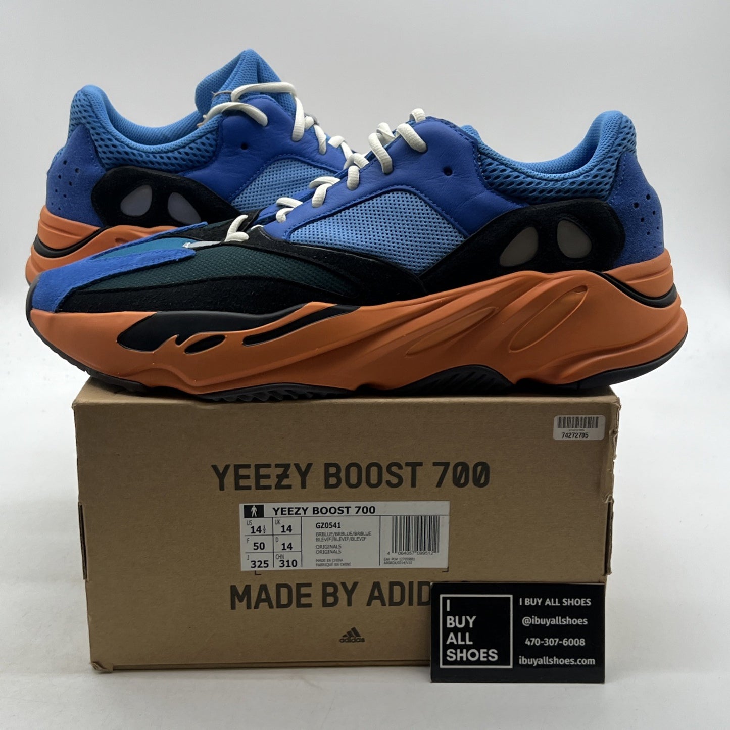 Size 14.5 - adidas Yeezy Boost 700 Bright Blue (GZ0541)