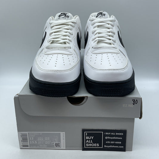 Size 12 - Nike Air Force 1 Low White Black Sole Leather (CK7663-101)