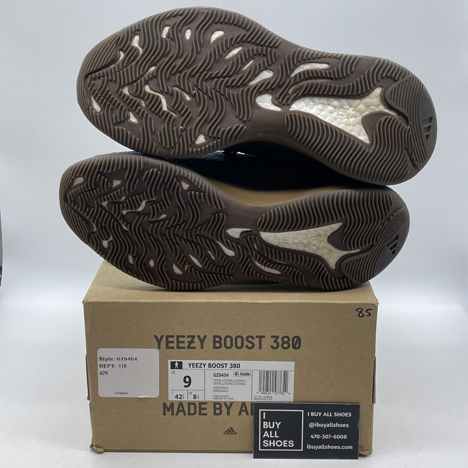 Size 9 - adidas Yeezy Boost 380 Covellite Blue Purple Suede (GZ0454)