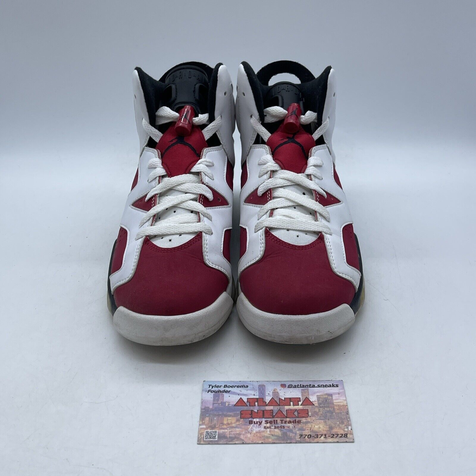 Size 7Y - Air Jordan 6 Countdown Pack Red Suede White Leather (322720-161)