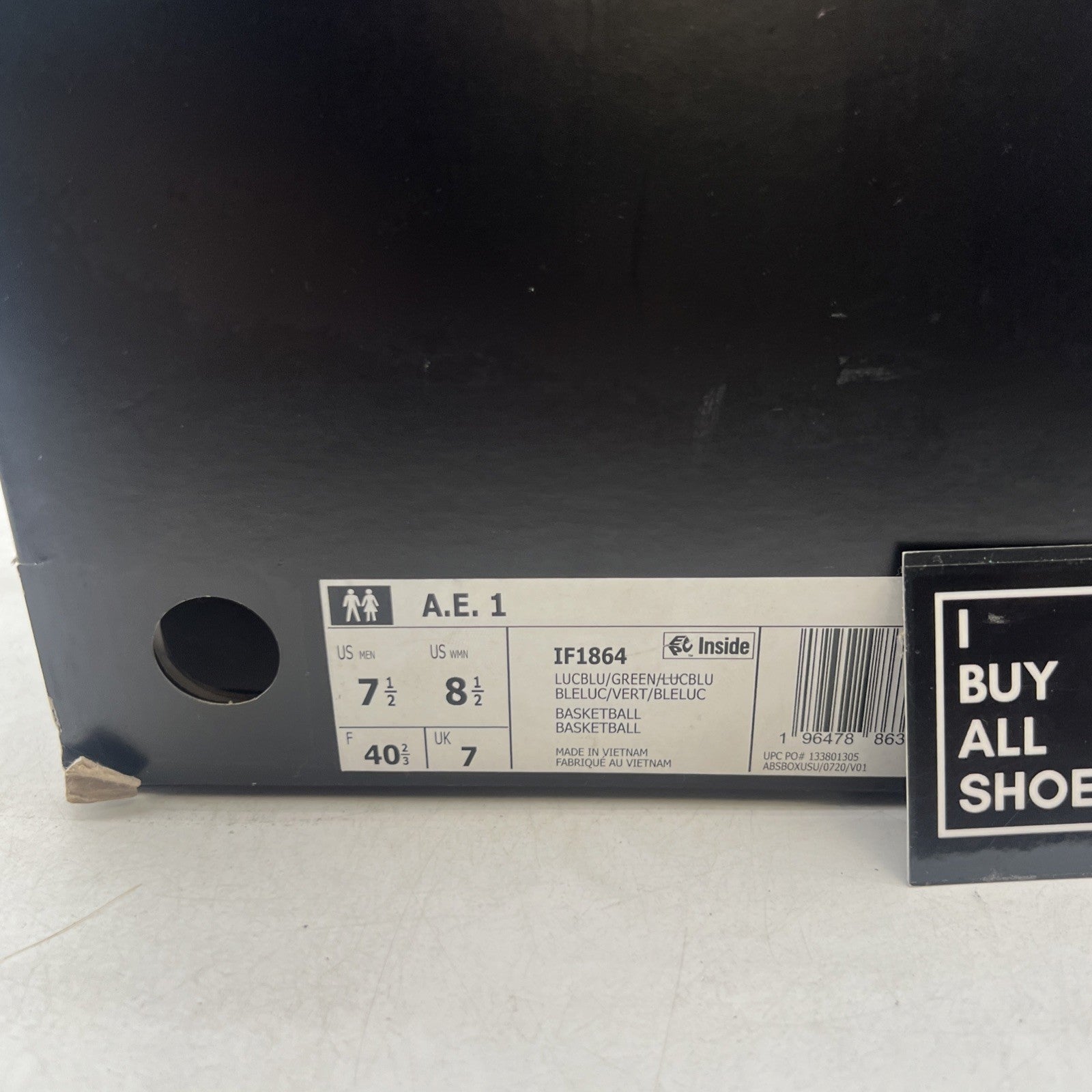 Size 7.5 - Adidas AE 1 Velocity Blue (IF1864)