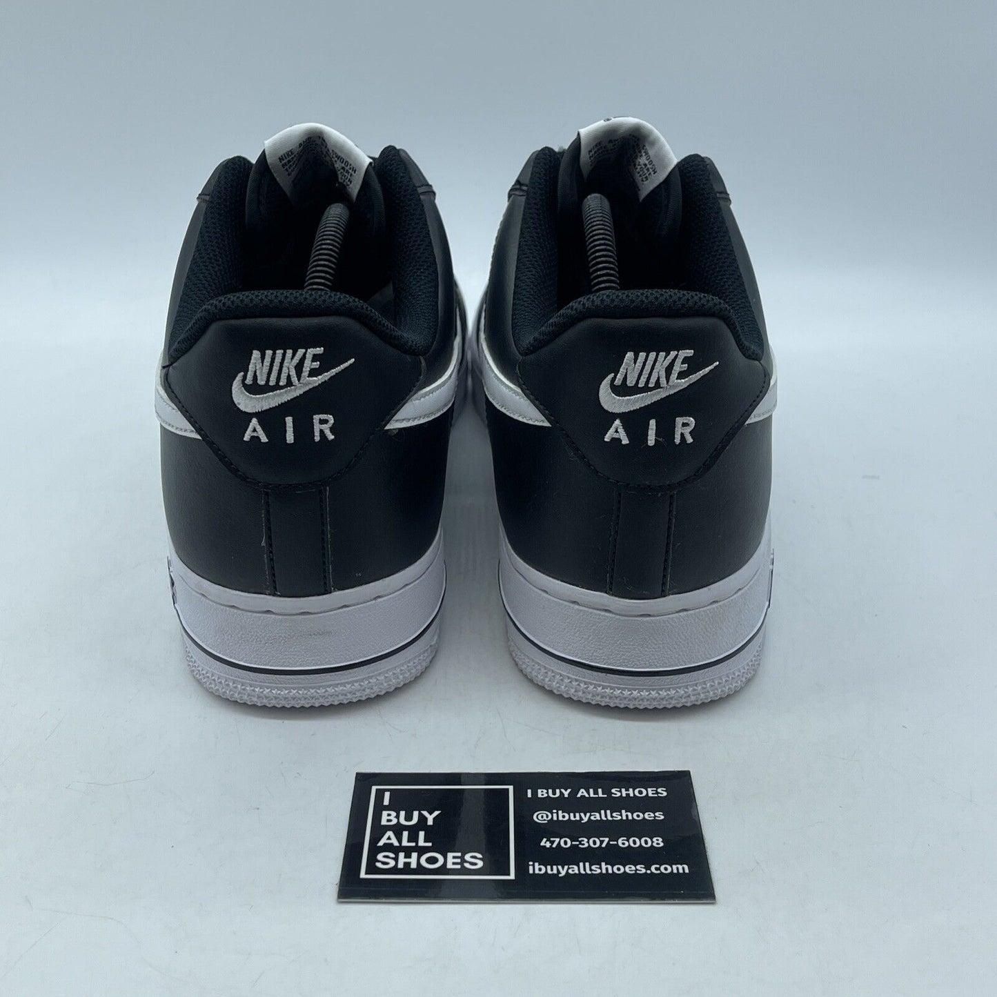 Size 11.5 - Nike Air Force 1 '07 AN20 Black White Suede Leather (CJ0952-001)