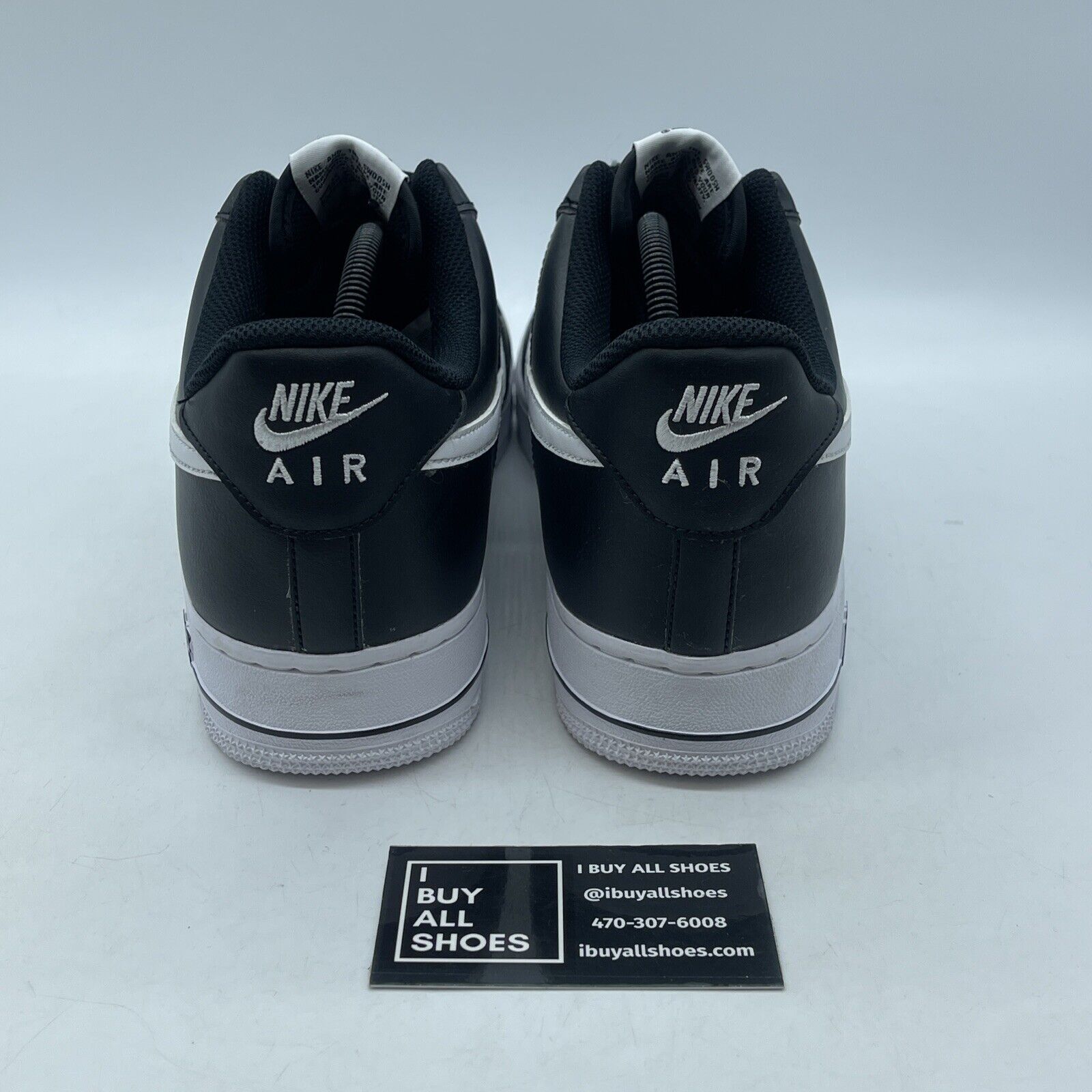 Size 11.5 - Nike Air Force 1 '07 AN20 Black White Suede Leather (CJ0952-001)