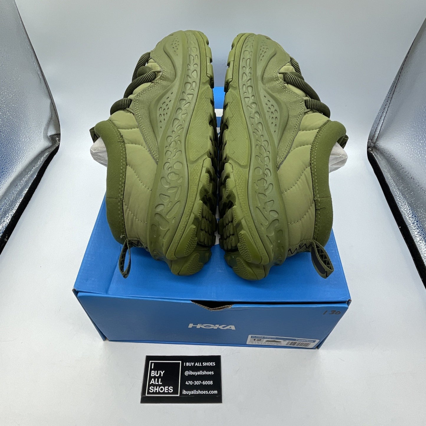 Size 12 - Limited edition Hoka One Ora Primo Olive Green Black (1141570)