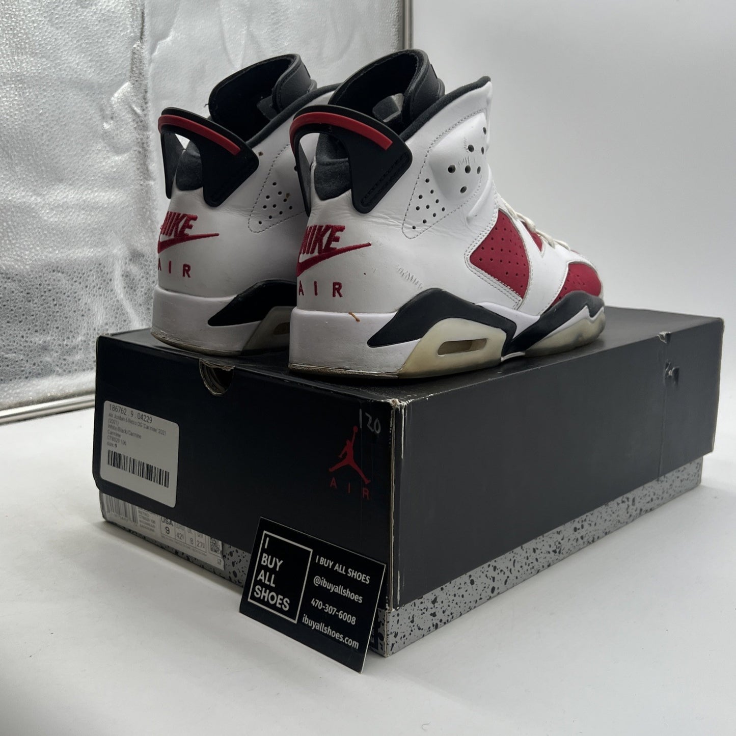 Size 9 - Air Jordan 6 Retro OG Mid Carmine (CT8529-106)