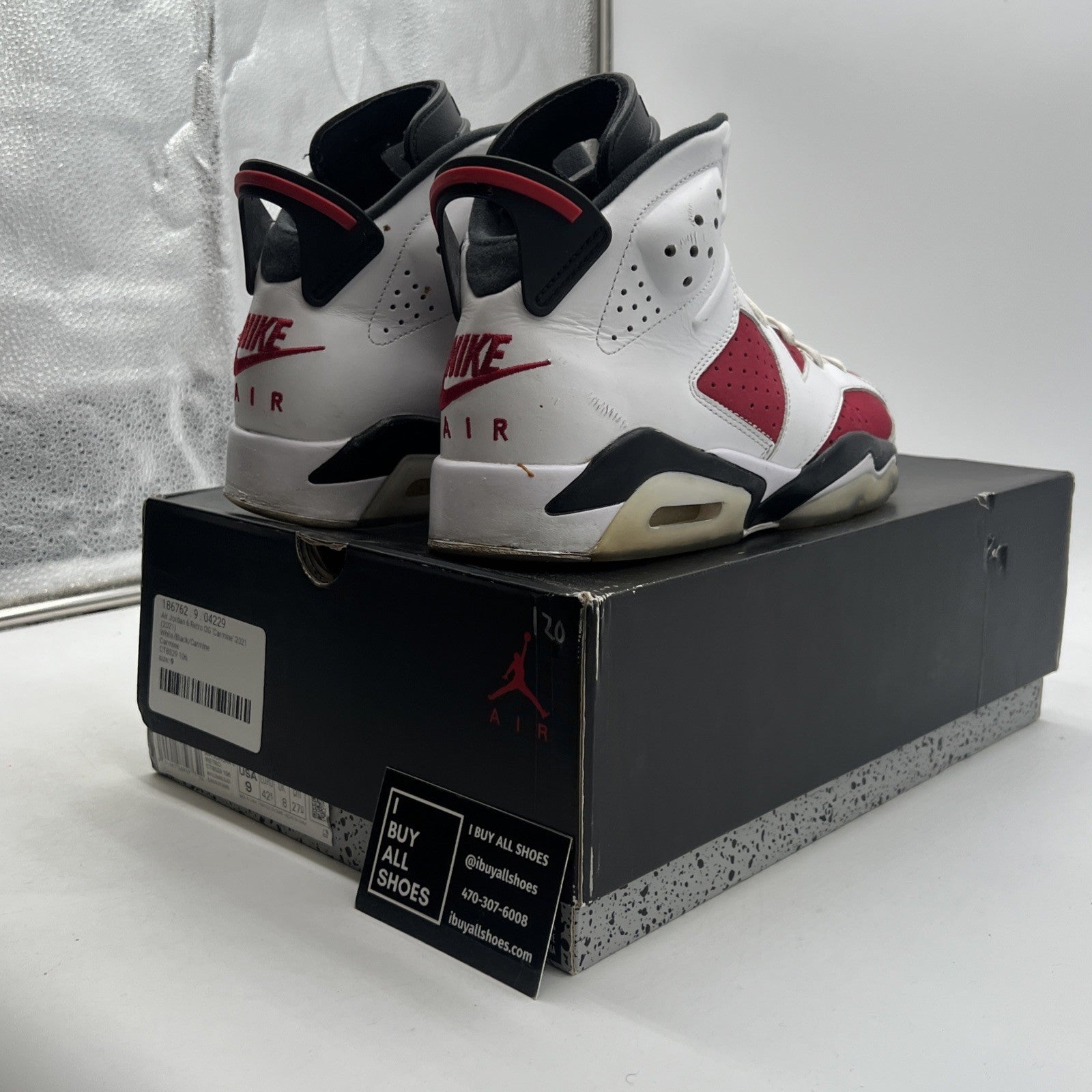 Size 9 - Air Jordan 6 Retro OG Mid Carmine (CT8529-106)