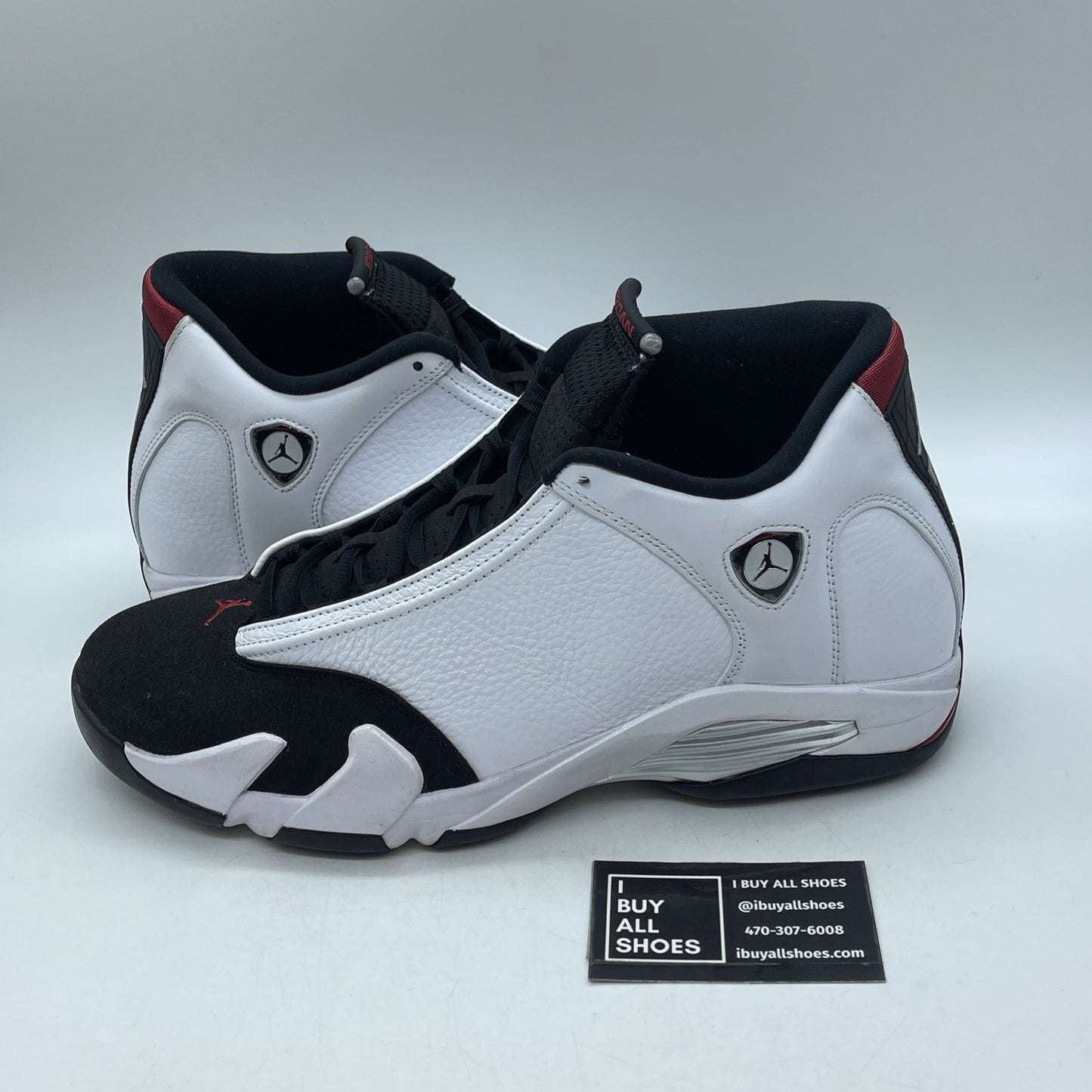 Size 13 - Air Jordan 14 Retro 2024 Black Toe White Suede Leather (487471-160)