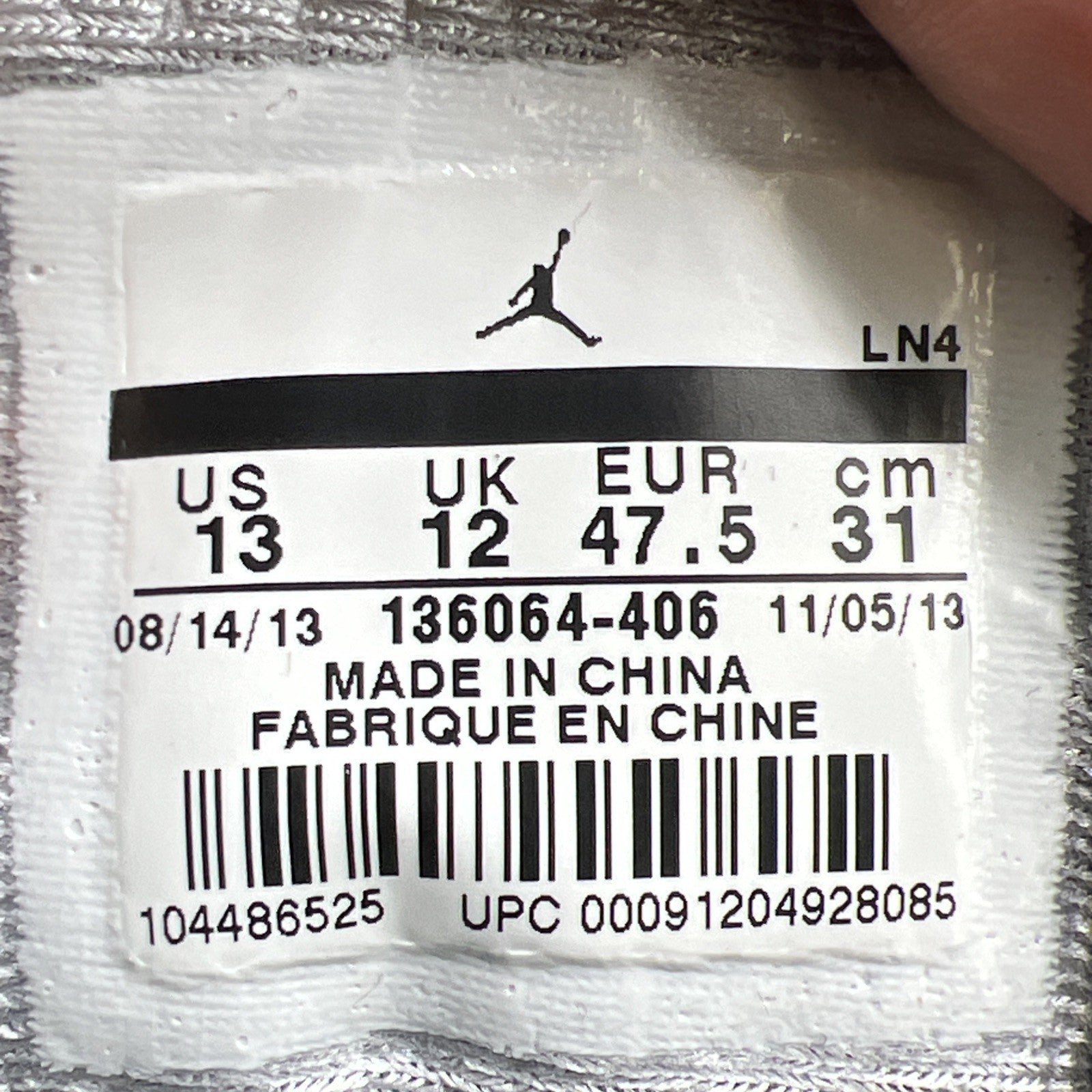 Size 13 - Air Jordan 3 Retro Powder Blue (136064-406)