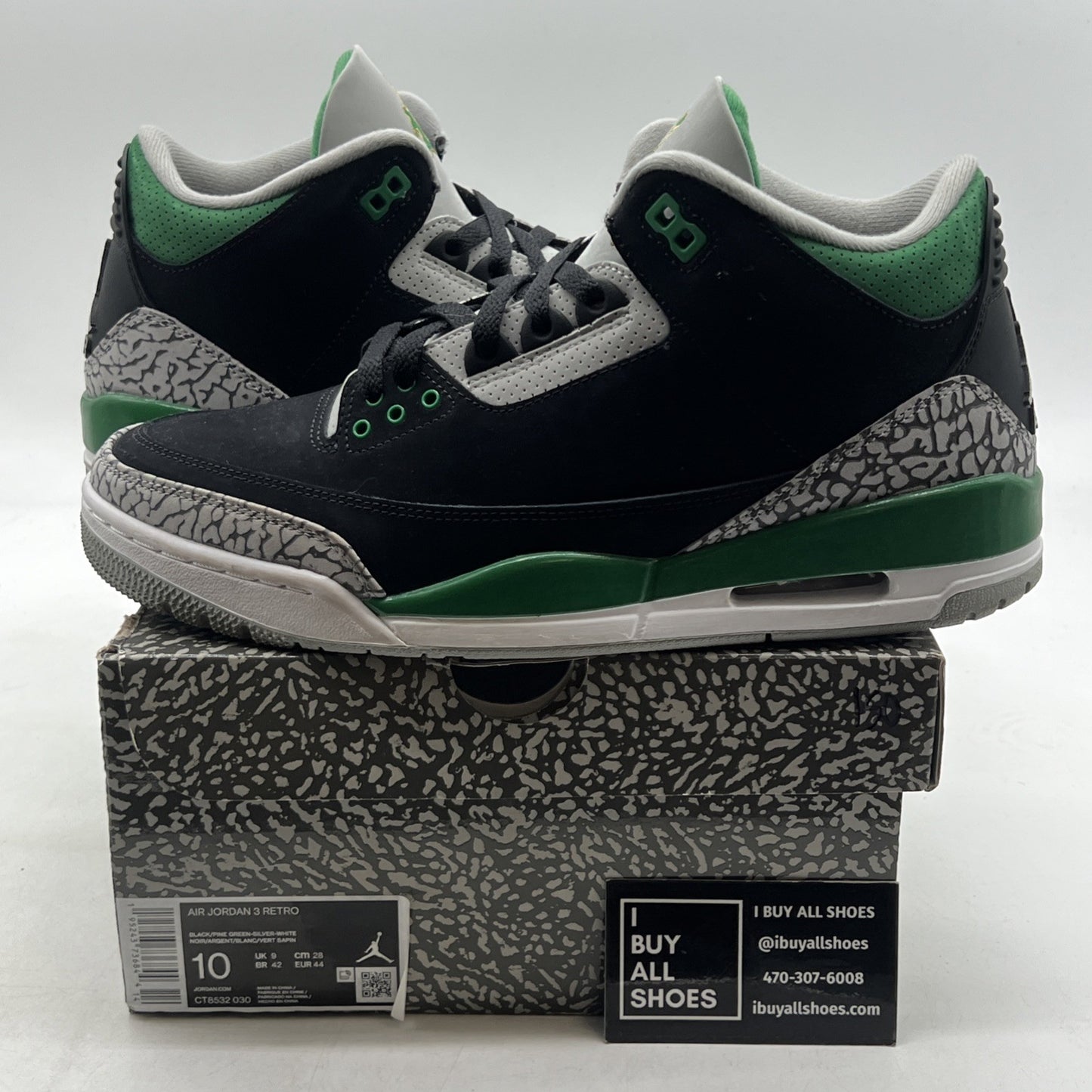 Size 10 - Air Jordan 3 Retro Mid Pine Green (CT8532-030)